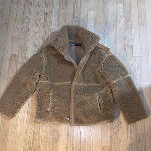 Zara faux shearling jacket